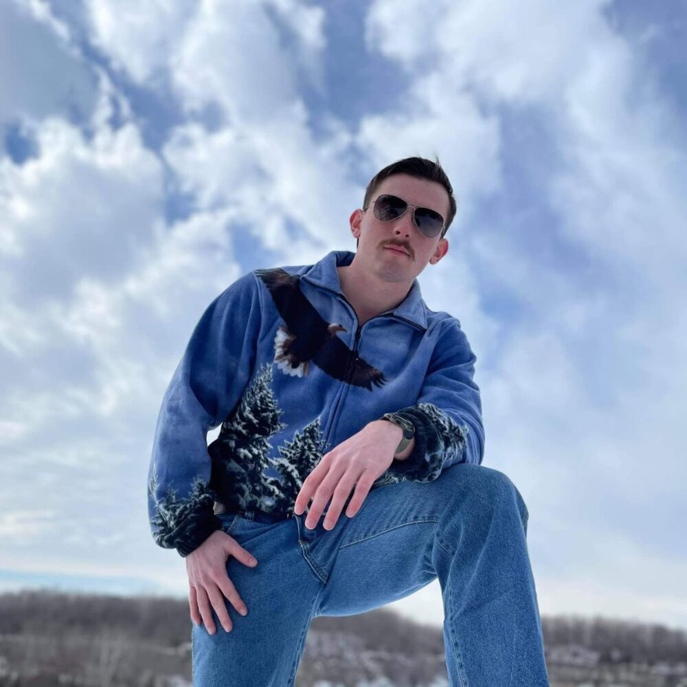 Wildkind Eagle Bird Scout American Eagles Flight Jacket Sweater Unisex Blue M-3X - Picture 2 of 7